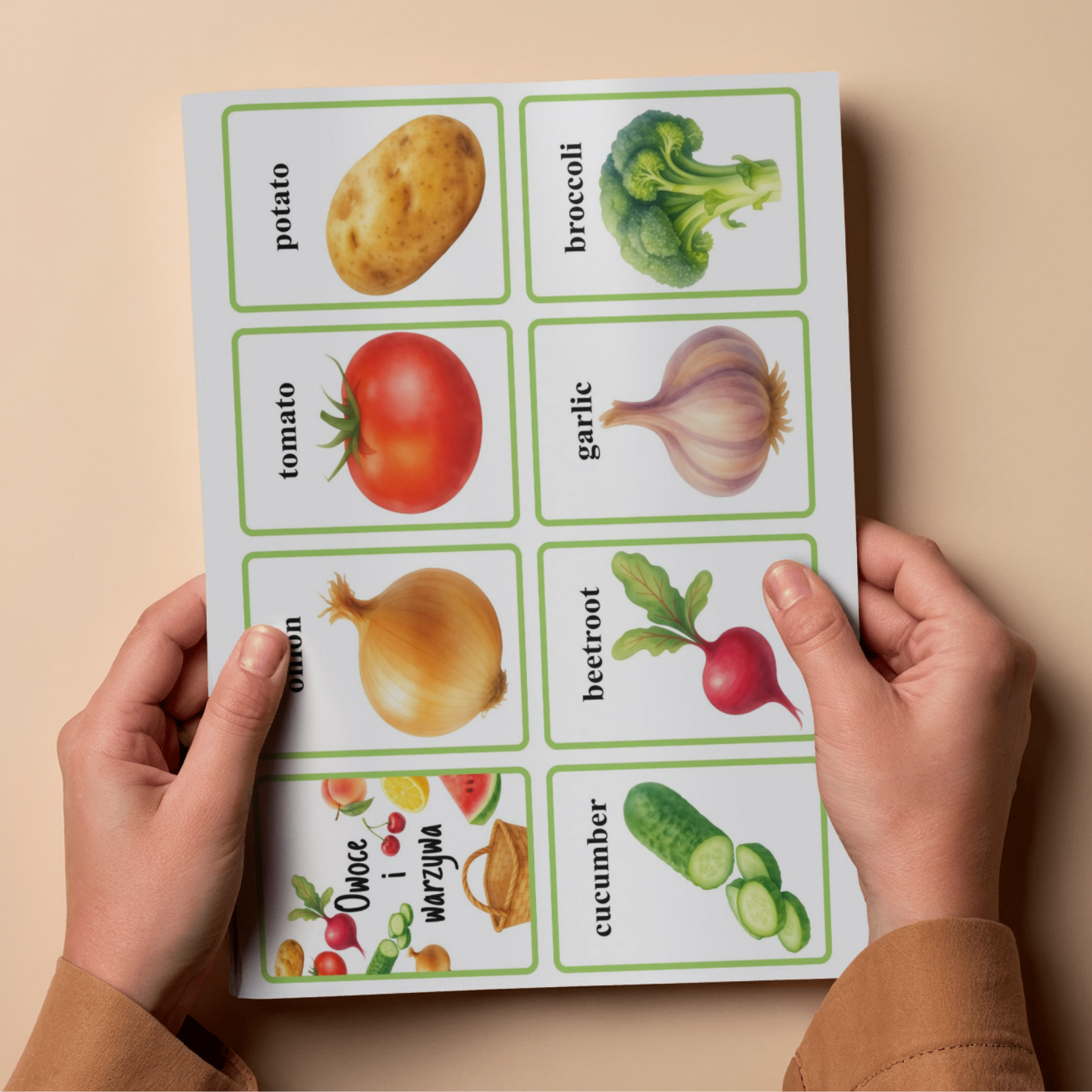 Fiszki Język Angielski - Owoce i warzywa