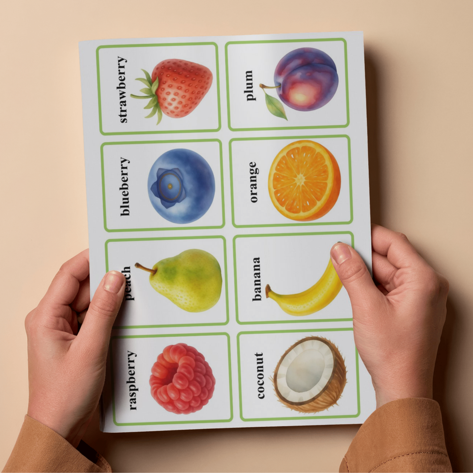 Fiszki Język Angielski - Owoce i warzywa